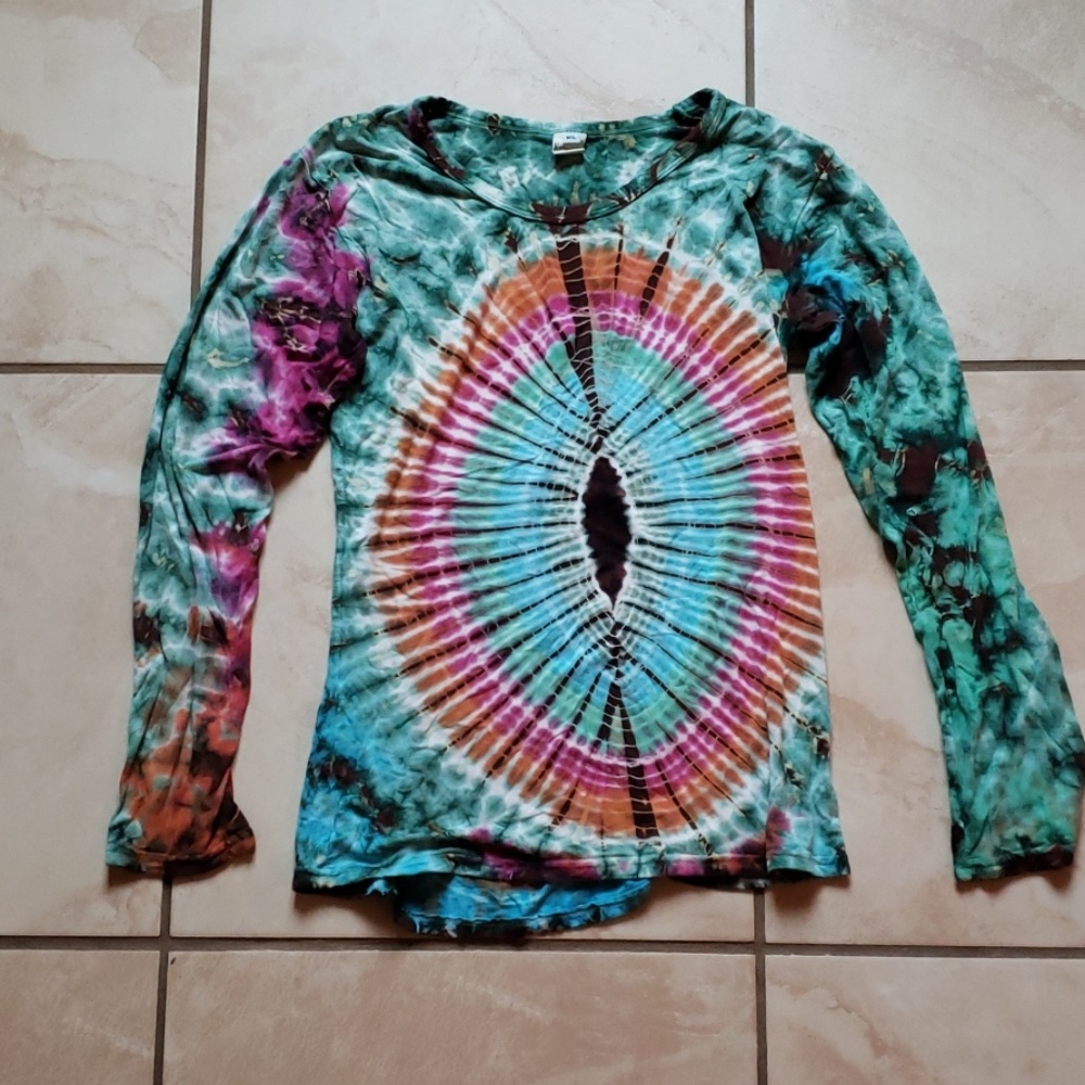 Tie-dye Long Sleeve Shirt by Kathmandu Imports